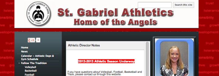 St. Gabriel's Athletic Dept Website